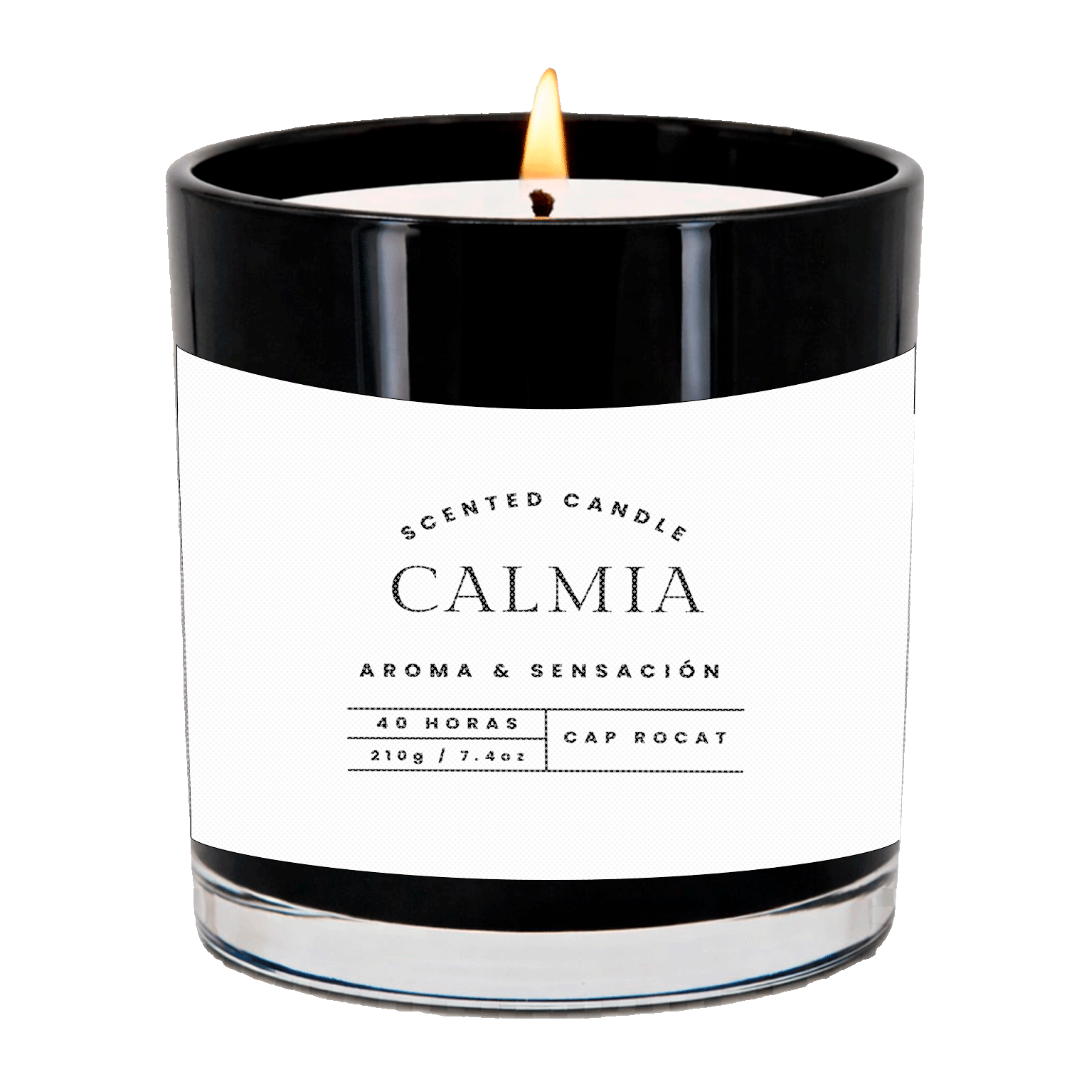 Vela de Soya Aromática Cap Rocat 210g /40hrs